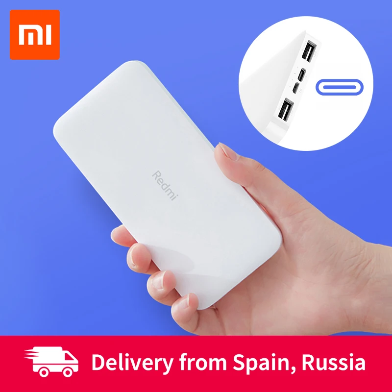 Внешний аккумулятор Xiaomi Redmi 20000 мАч/10000 мАч двусторонняя Быстрая зарядка 18 Вт