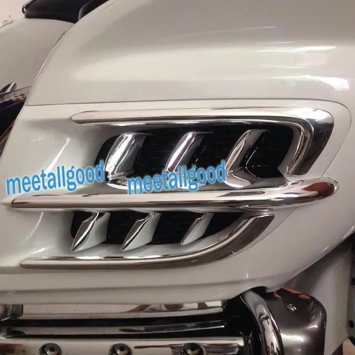 

Chrome Motorcyle Fairings Premier Shark Gills For Honda GL1800 Gold Wing 2001 2002 2003 2004 2005 2006 2007 2008 2009 2010 2011