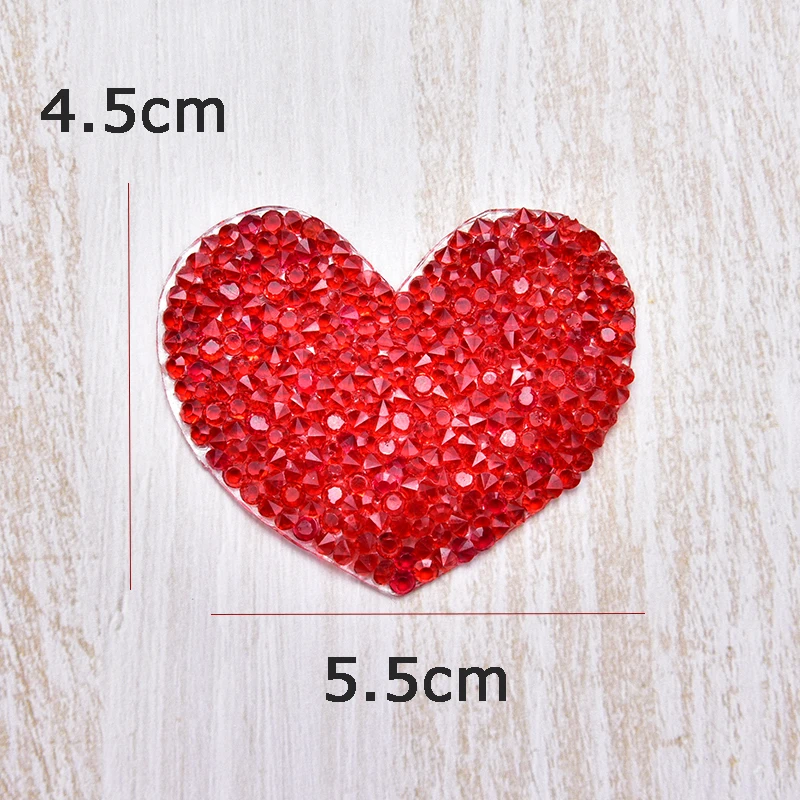 Бесплатная доставка 25 шт./лот красное сердце исправления горный хрусталь мотив