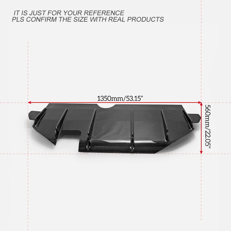 For Mazda MX5 Miata ND VE-Style Carbon Fiber Rear Diffuser With Fitting Glossy Finish Bumper Under Panel Fibre Splitter Set Trim