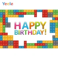 yeele colorful block patch toy baby child birthday party photo backdrop customized photographic backgrounds for photo studio