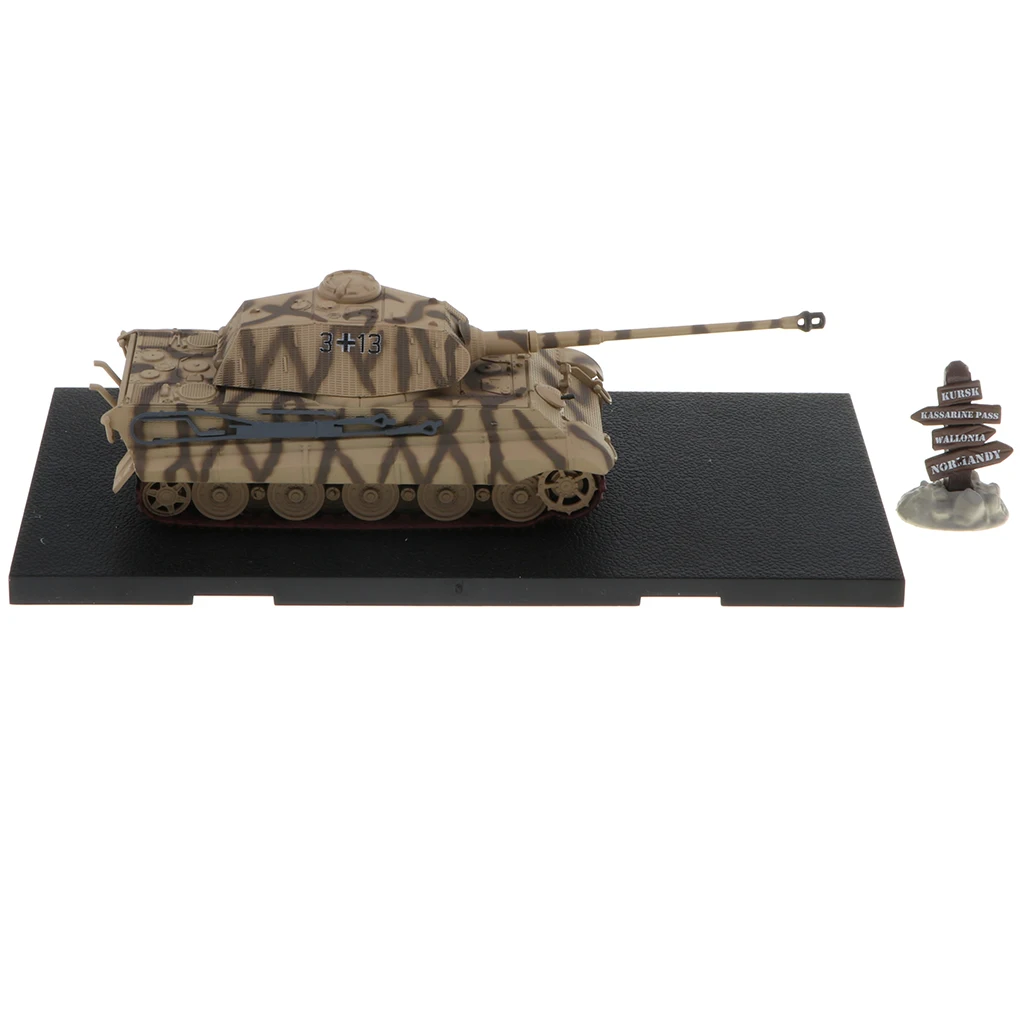 1/72th Diecast WWII Немецкий Тигр II-Нормандия 1945 модель танка игрушка подарок на день
