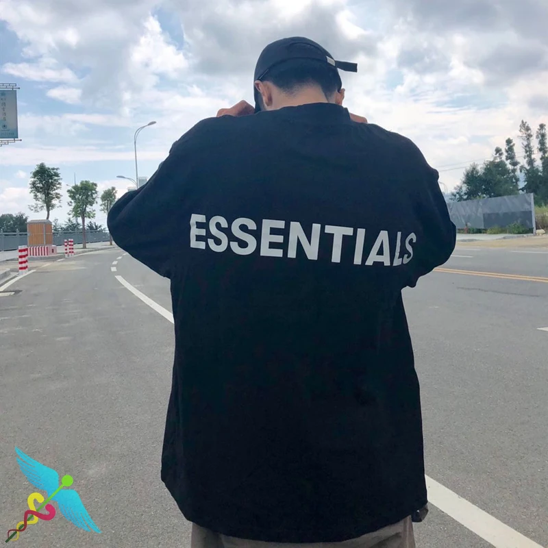 

Essentials T-Shirt Men Women Couple Clothes Fashion Casual Logo Letter Print High Quality Cotton O-Neck Full Harajuku Streetwear