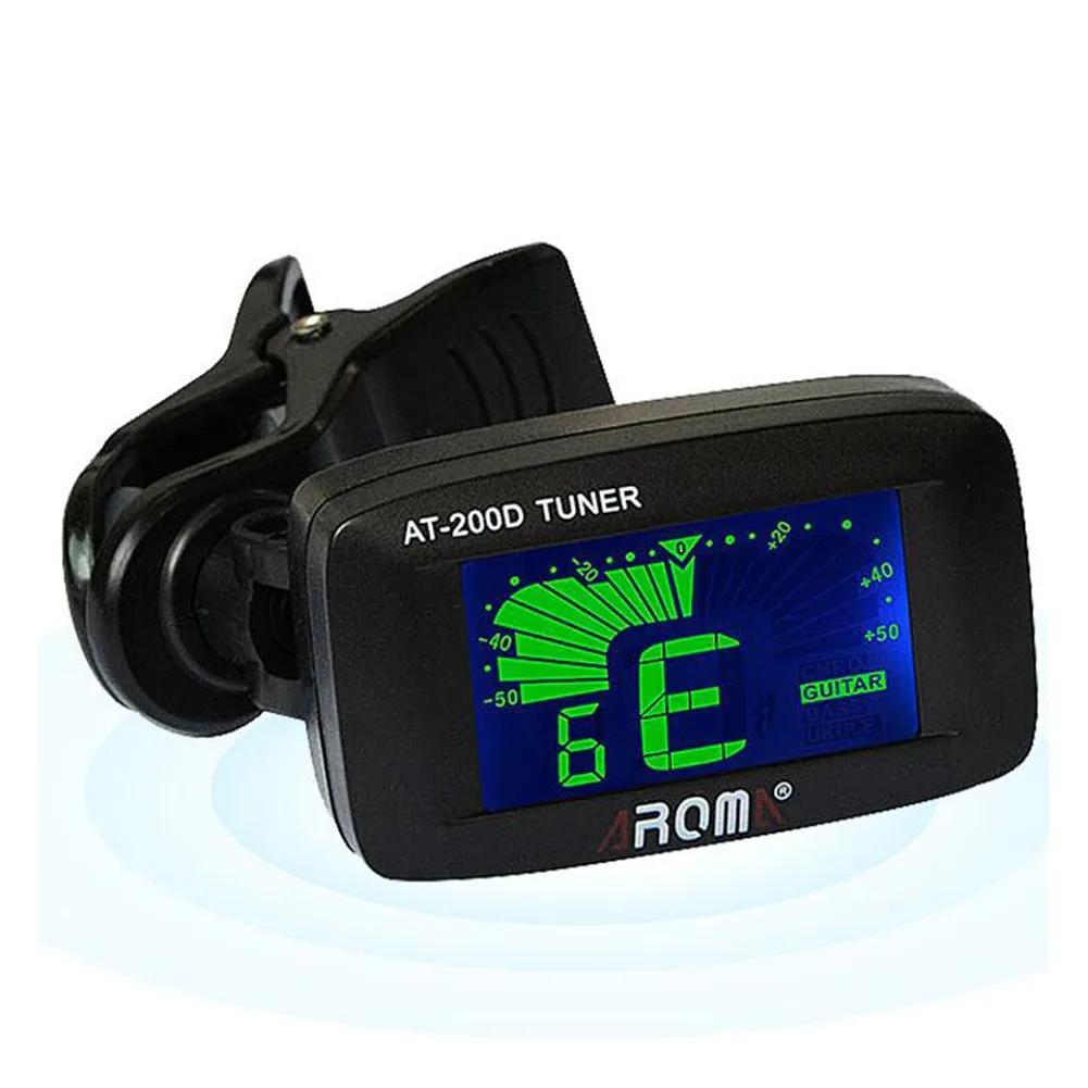 

Clip-On LCD Digital Guitar Electric Tuner AT-200D A0 – C8 For Chromatic Bass Violin Ukulele Auto Power Off 360 Degree Rotatable