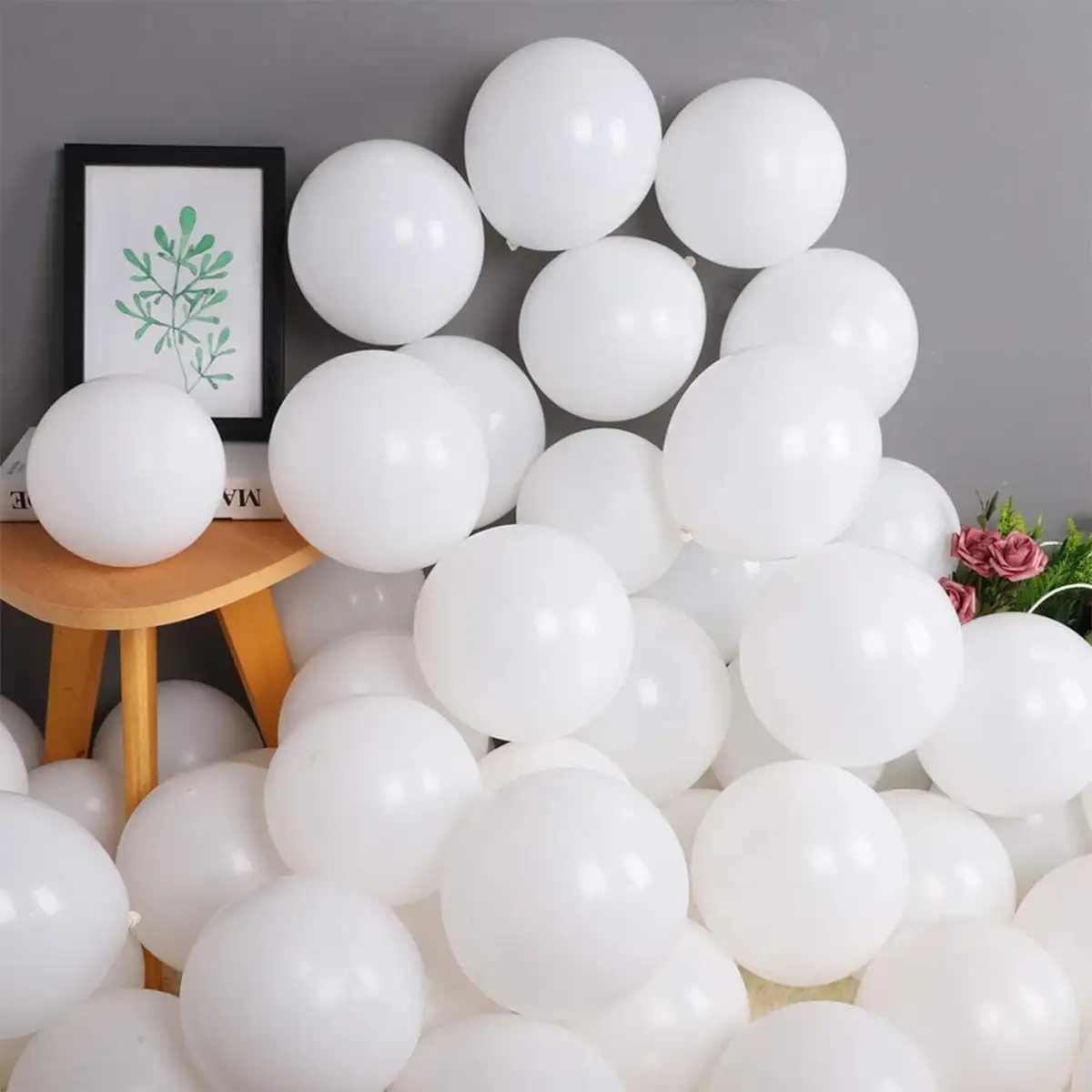 5/10/12/18/36 дюймов белые латексные воздушные шары Baby Shower Свадебные украшения