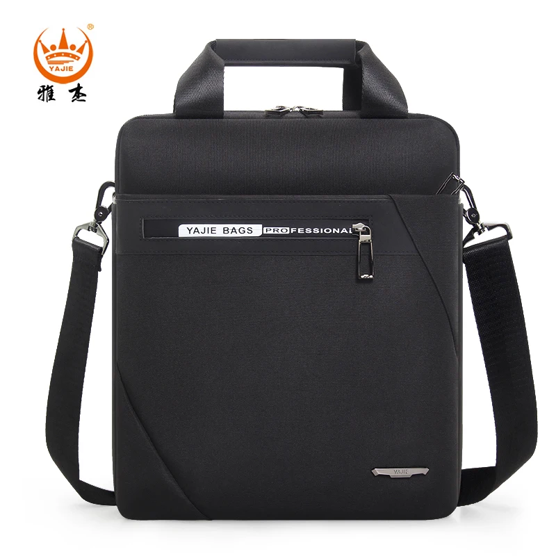 Business A4 File Package 13-Inch Vertical Briefcase Men's Portable Crossbody Computer Bag Waterproof Leisure Oxford Business