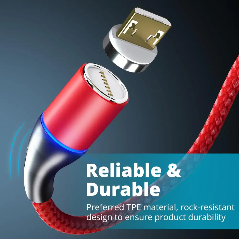 Магнитный кабель Micro USB кабель 3A Быстрая зарядка Магнитная линия Android зарядка линии синхронизации данных для huawei Xiaomi LG