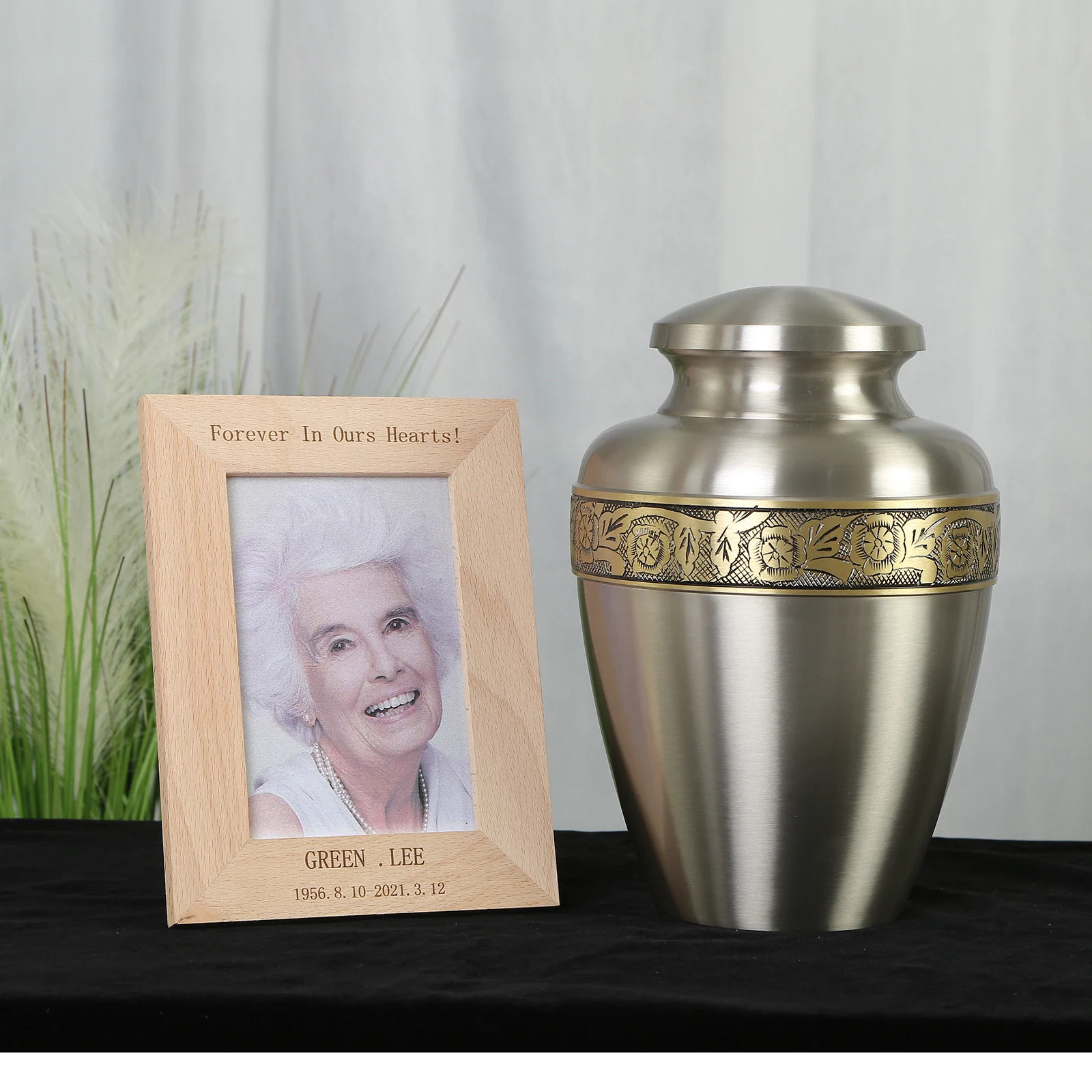 

shengjin memorial Brass Cremation urn Memorial Container Jar Pot | Metal Urns | Burial Urns | Brass Urns