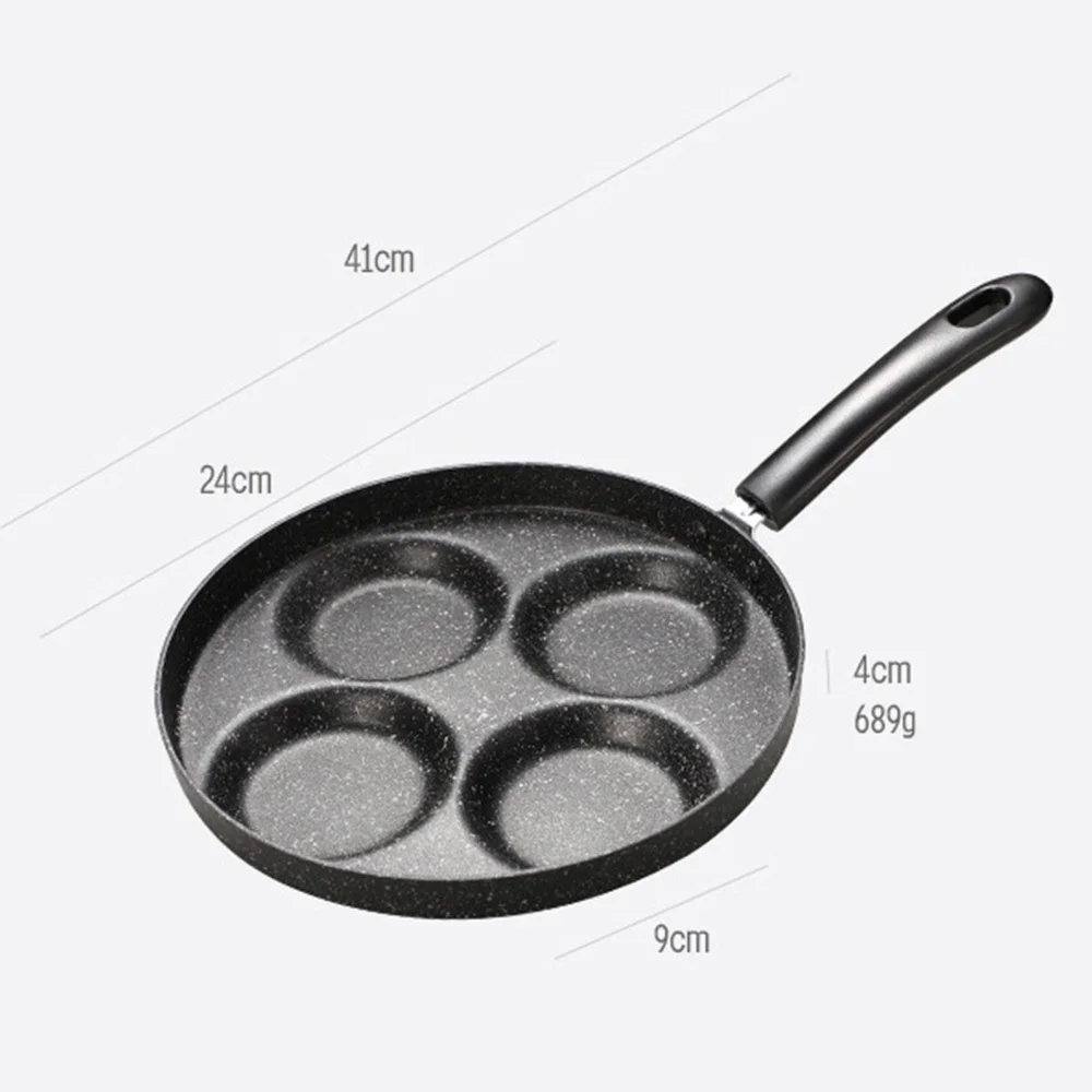 

Kitchen Cooking Tools Gadgets Utensils Non-stick Pan Cooking Frying Pan 4 Holes Eggs Maker Pan for Home Kitchen Cooking Pans