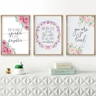 Акварельная стена искусство фотосессия минималистичные растения плакаты и принты гостиная скандинавские картины цветы уникальные подарки