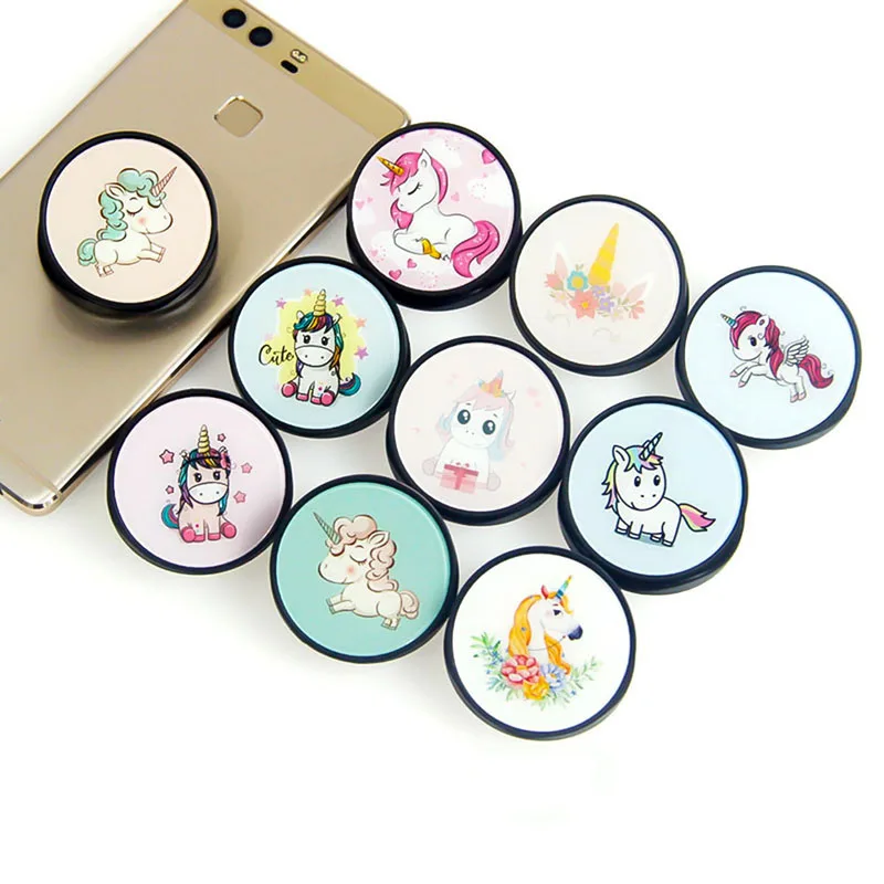 Мультяшный милый пони Единорог Круглый Универсальный расширяющийся стенд и