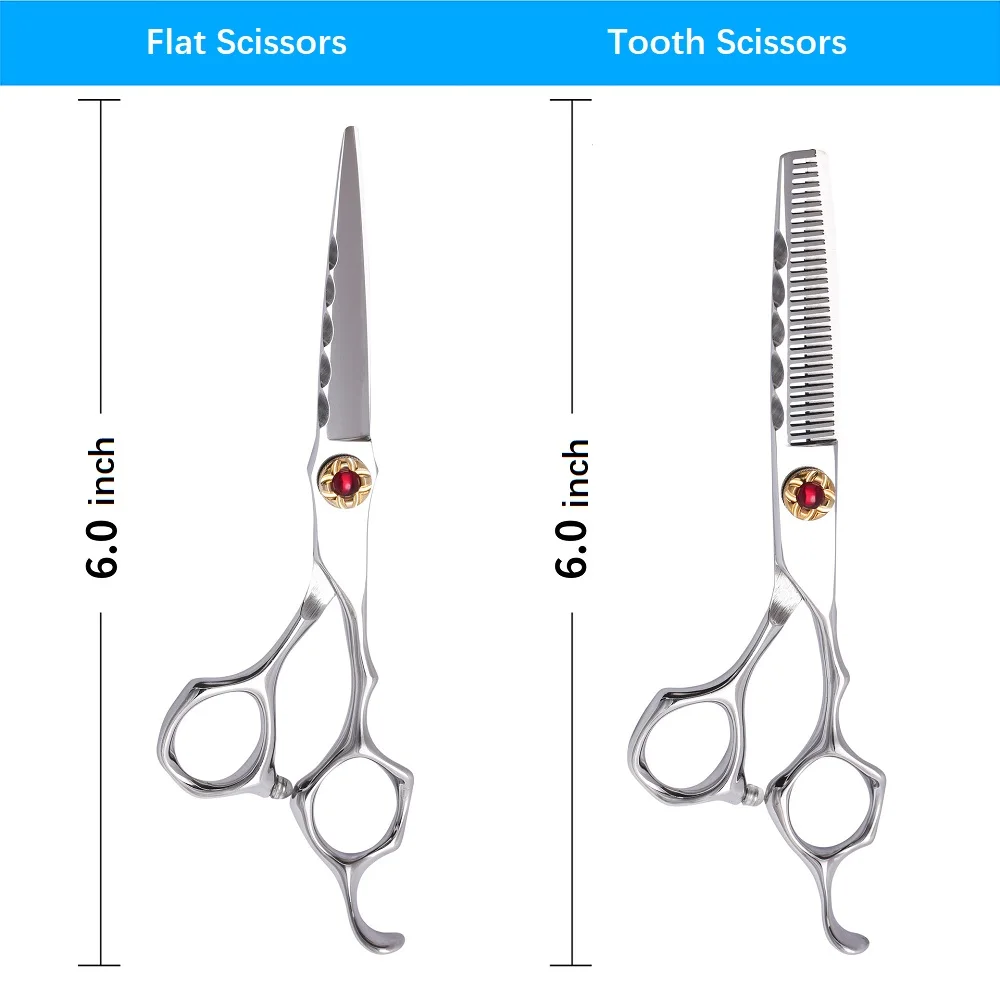 

6.0inch Professional Hairdressing Scissors Professional Barber Scissors Set Hair Cutting Shears Scissor Haircut