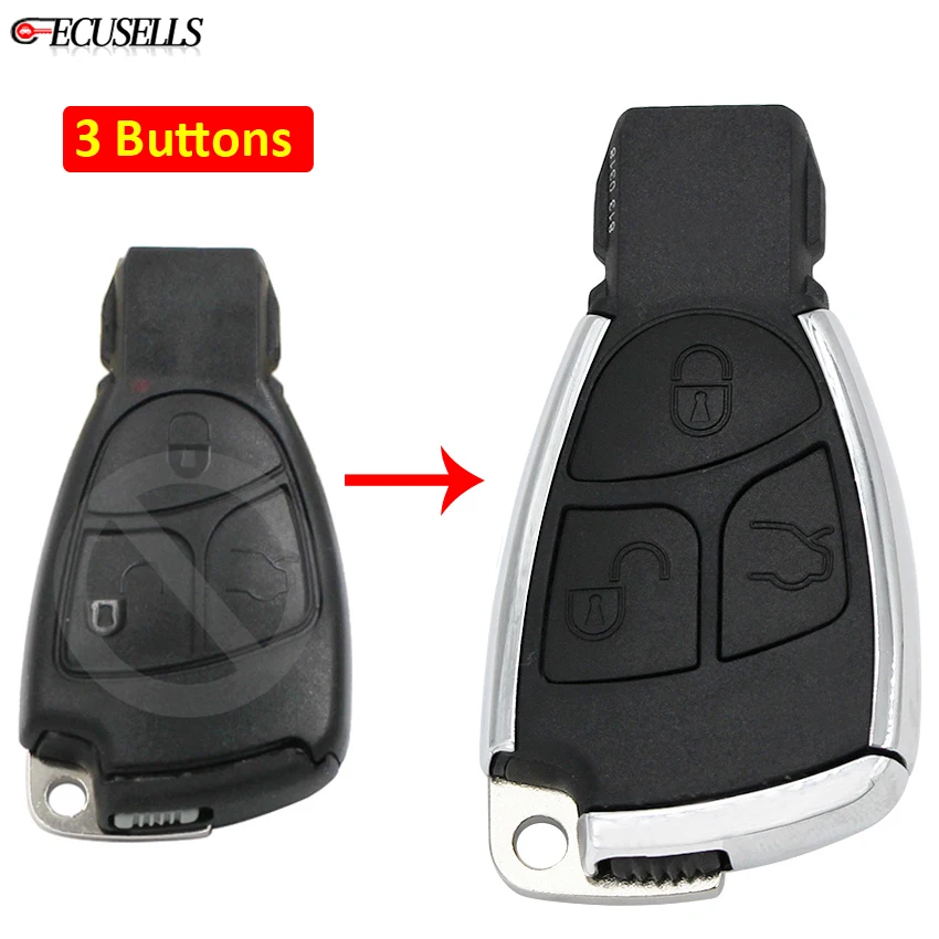 Модифицированный складной чехол для Mercedes Benz CLS C E S ML CLK с 3 кнопками|Заготовки