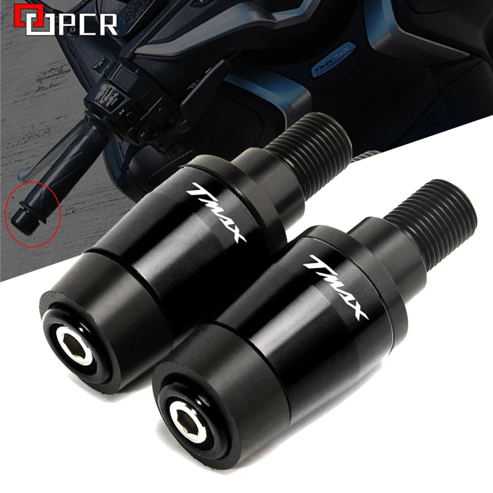 Motorcycle CNC Aluminum Handlebar Grip Ends For YAMAHA T MAX TMAX 530 500 TMAX530 T-MAX 530 SX DX 2017 2018 2019 2020