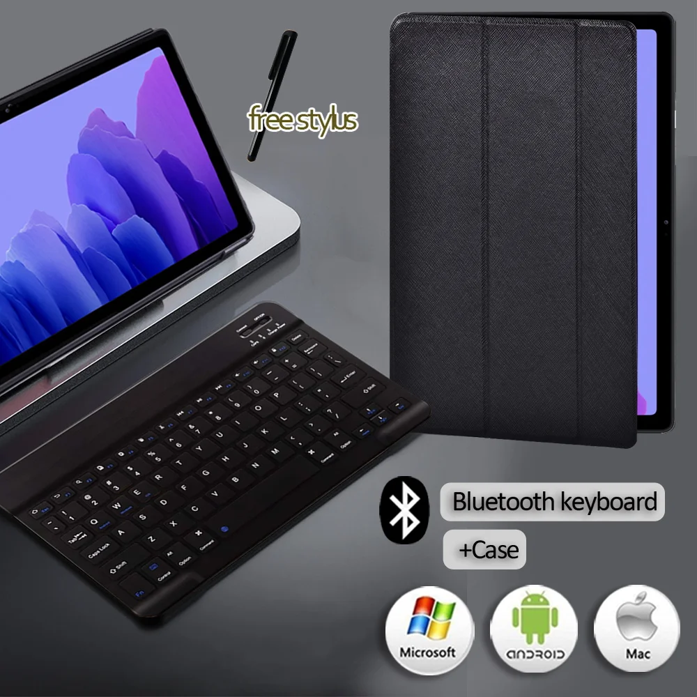 

Кожаный чехол-подставка для планшета Samsung Galaxy Tab A7 10,4 2020 T500 T505/Tab A 10,1 2019 T510 T515 + Bluetooth-клавиатура