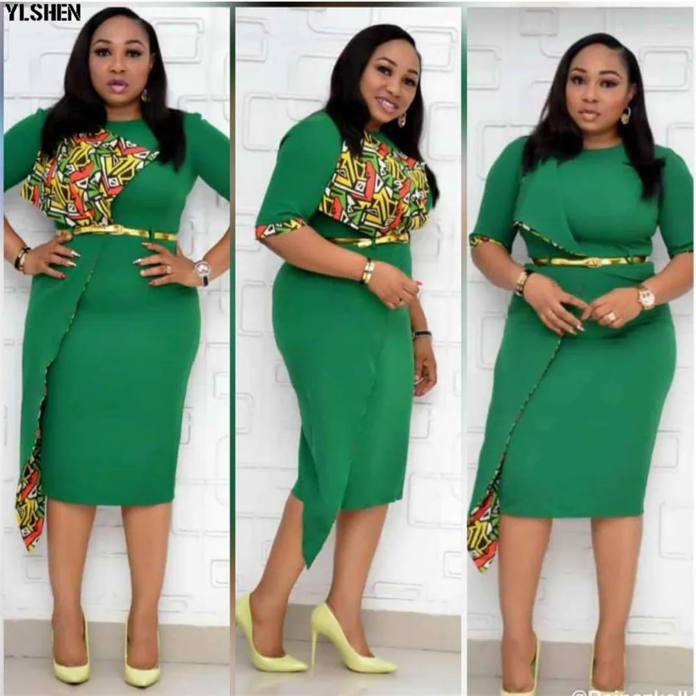 Платья в африканском стиле для женщин Одежда Платье пэчворк с принтом Дашики