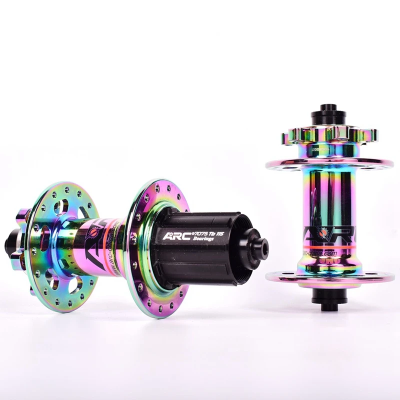 

Arc Rainbow Mtb Mountain Bicycle Hubs Sealed Nbk Bearing 4 Bearings 32 Holes 8-11 Speed Disc Brake Qr 100X9 135X10Mm Set