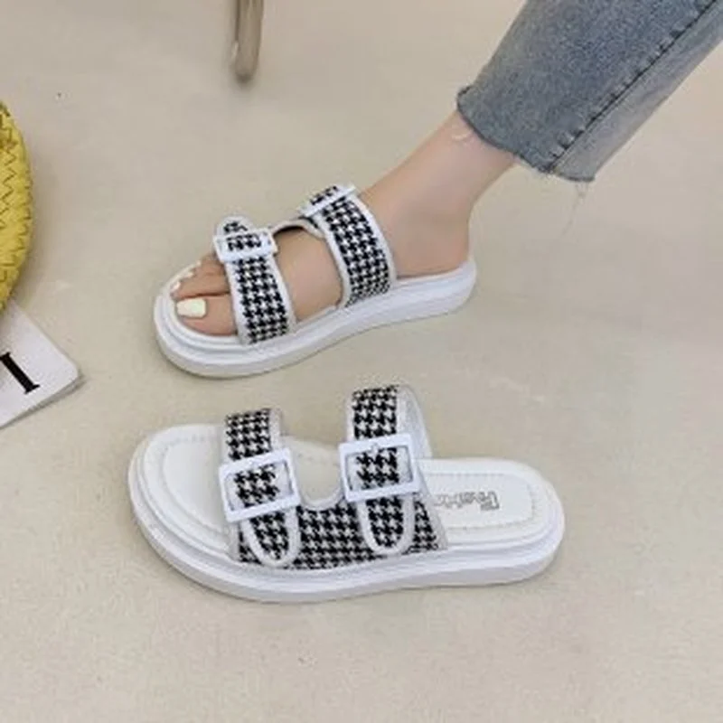 

2021 Women Fashion Slippers Open Toe Ladies Shoes Platform Pumps Female Comfortable New Fashion Women's Slippers Comfortable