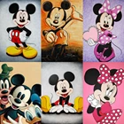 Алмазная 5D картина сделай сам, Набор для вышивки крестиком Микки Мауса Диснея, полная вышивка, мозаика, картина стразы, украшение для дома