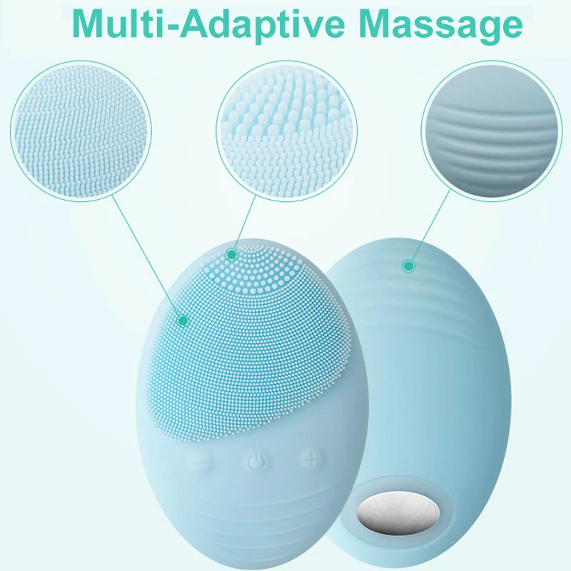 Мини Портативная вибрационная щетка для чистки беспроводной зарядки