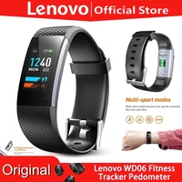 lenovo wd06 smart bracelet heart rate monitoring with tft color display full touch screen brightness adjustable waterproof