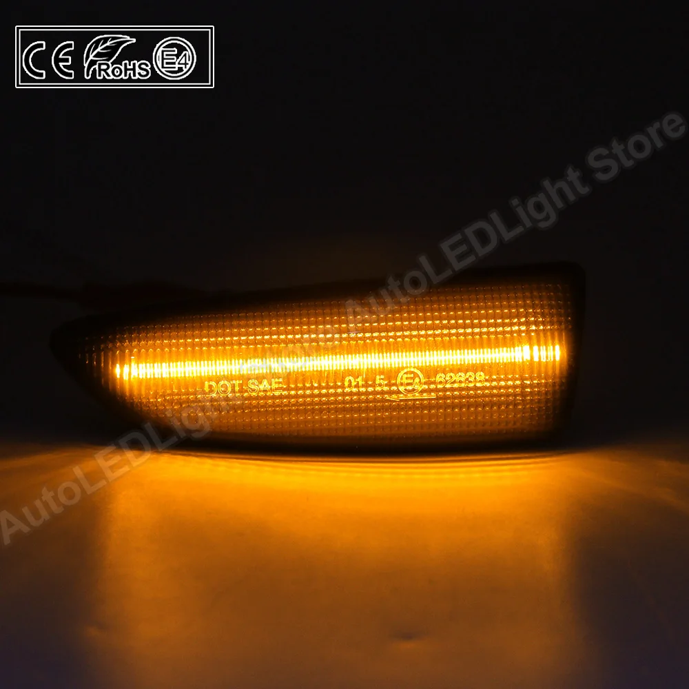 Комплект из 2 предметов дым светодиодный боковой габаритный фонарь Поворотная