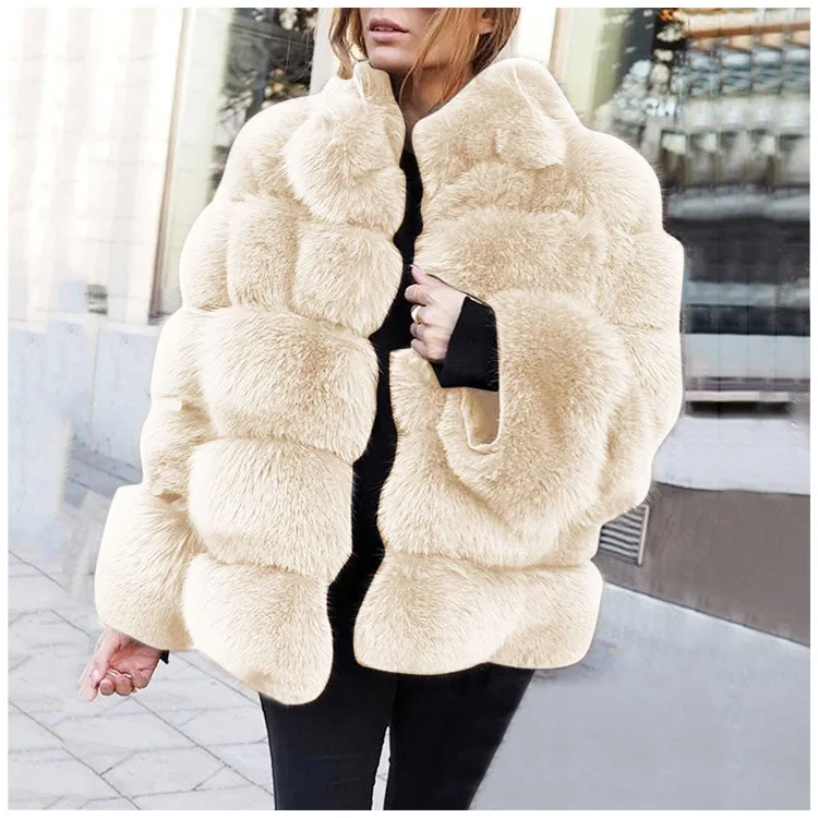 

Z-zoux Women Fur Jackets Plus Size Casual Faux Fur Coats Women Black Pink Vintage Long Winter Overcoat Women 2020 New Fashion