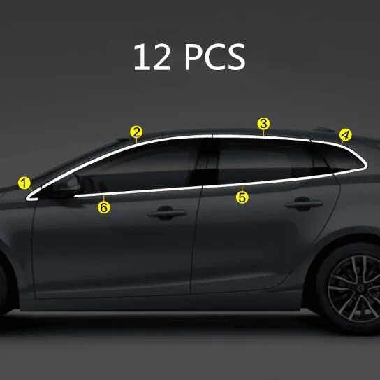 Car accessories stainless steel window cover trim garnish pillar for VOLVO V40 | Автомобили и мотоциклы