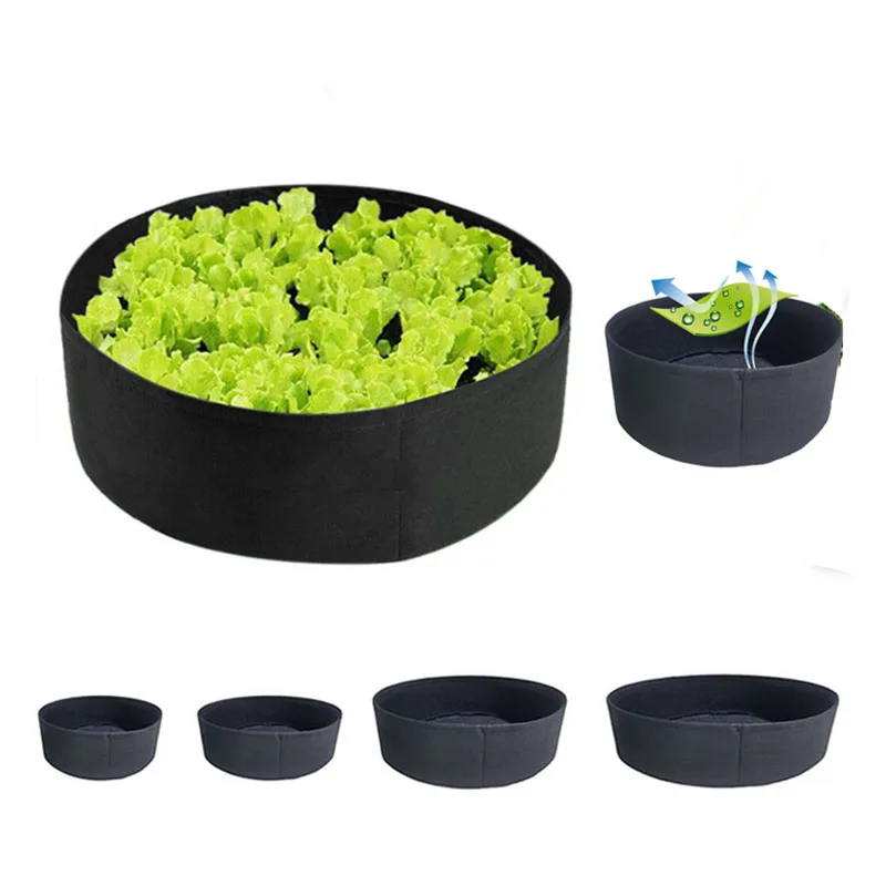 

Raised Garden Bed Round Planting Container Grow Bags Breathable Planter Pot for Plants Nursery Pot DIY Garden Tools