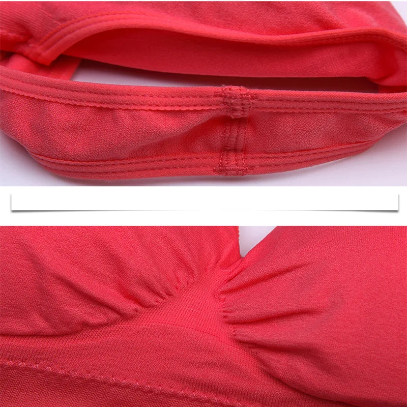 

Big Size 5XL fitness women underwear seamless adjustment sports sleep tops Push Up With Pads Vest bra