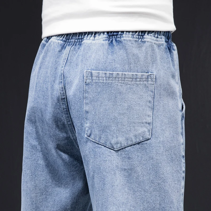 

Men Designer Jeans for Men Men's Fashion Hip Hop Fleece Warm Jeans Winter New Men Black Harem Casual Denim Jeans