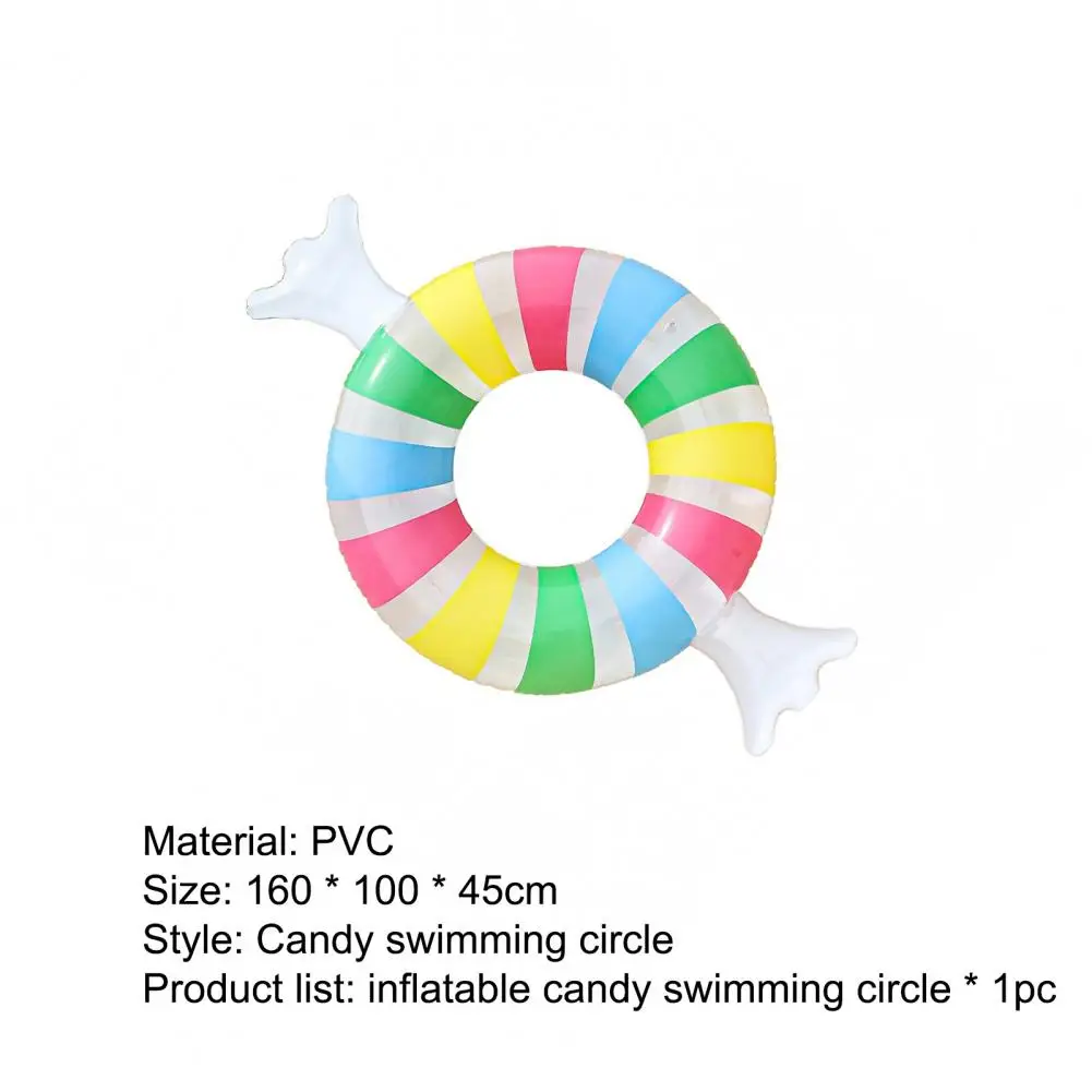 

Inflatable Swim Ring Thicken Reusable PVC Portable Safe Adult Candy for Swimming Pool Party Decorations Safe Adult Candy