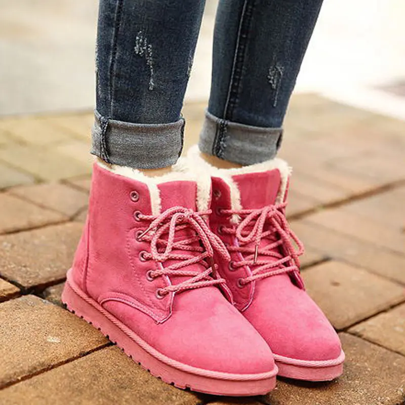 Женские зимние ботинки на шнуровке Зимние теплые кроссовки Меховые ботиночки с