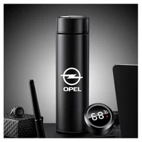thermos bottle for opel insignia astra j h g corsa d zafira temperature display portable stainless steel thermos mug travel mug