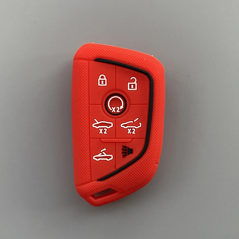 

Силиконовый чехол для автомобильного ключа, чехол для Chevrolet Corvette C8 2021 Coupe 6 7 кнопочный пульт дистанционного управления, аксессуары