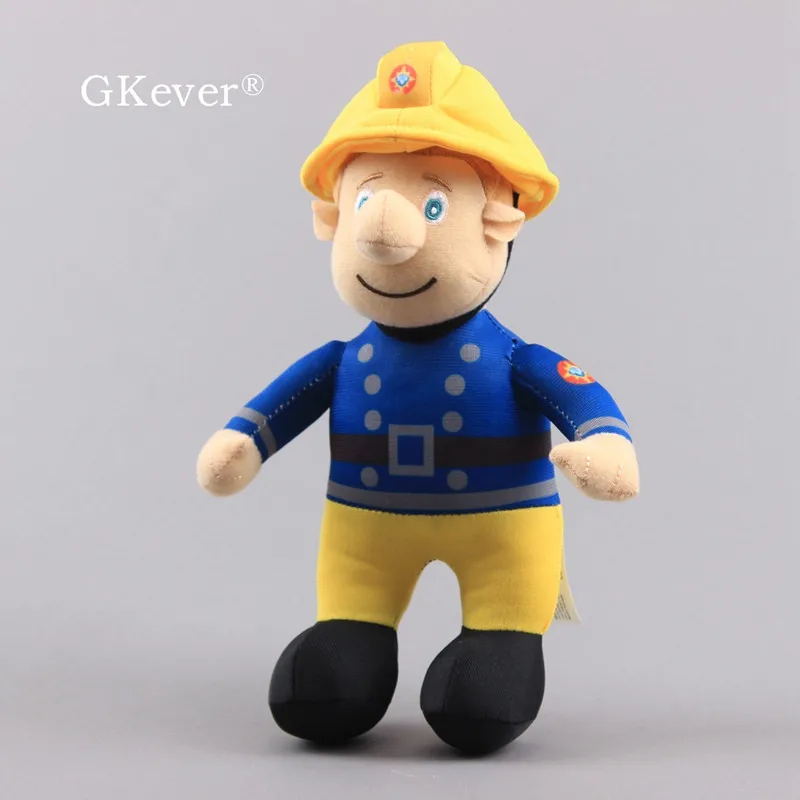 Peluche de bombero Sam para ni&ntilde;os, mu&ntilde;eco de peluche de bombero, almohada suave, regalo de Navidad, 24 cm-2