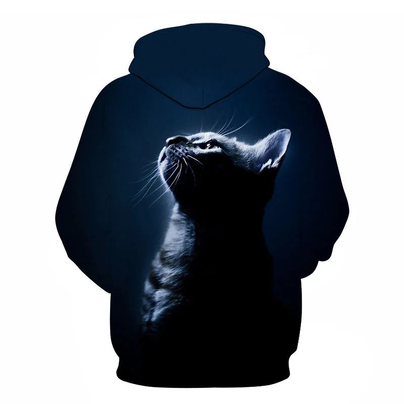 

2021 New Men's And Women's Hoodies Long Sleeve 3d Printing Cute Cat Sweatshirt Pullover Men's And Women's Fashion hot streetwear