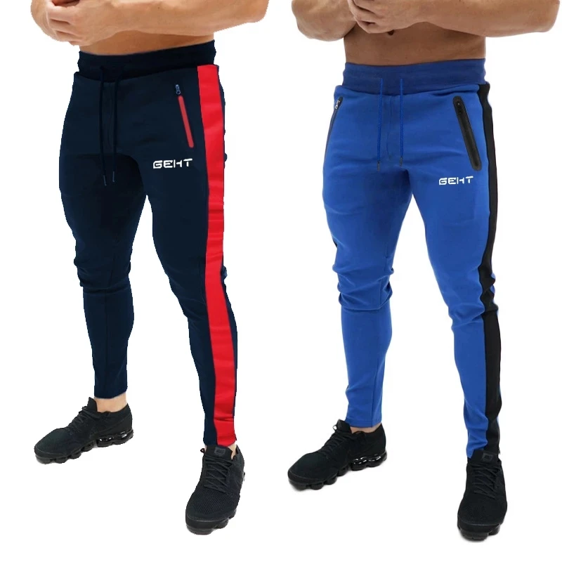 

Men Cotton Jogger Sweatpants Autumn Winter Man Running Workout Training Slim Trousers Male Gym Fitness Bodybuilding Sports Pants