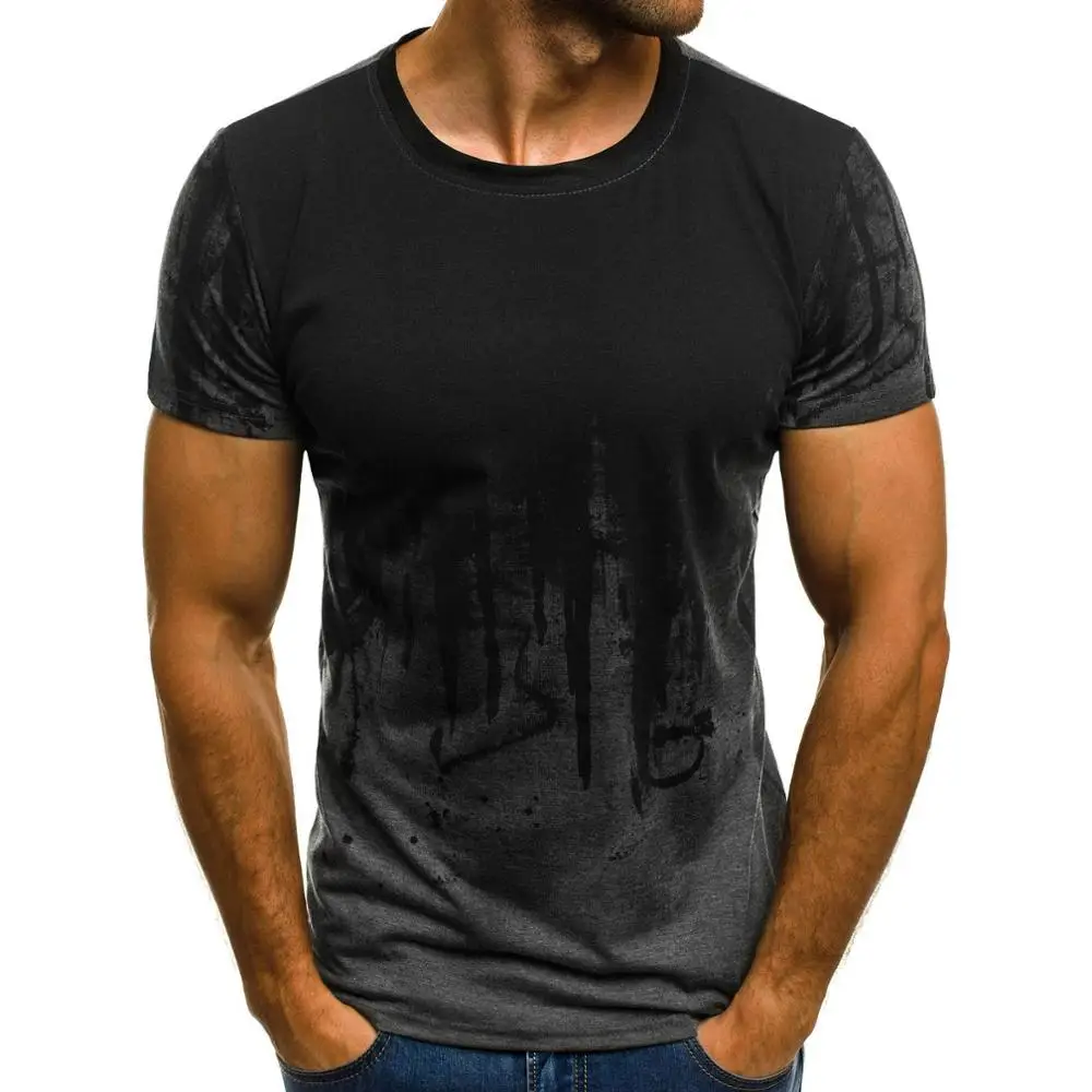 

Direct Mode Zomer Mannen T-shirt Inkt Casual T-shirt Herenkleding T-shirt