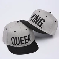 new style king queen letter embroidery snapback hat street men women lovers baseball cap hiphop sports caps adjustable hats