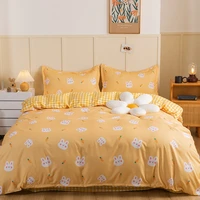 4 piece bedding set printed bed linen sets euro 150x200 quilt covers pillowcases sheets 160x200 135x200 200x200 queen king size