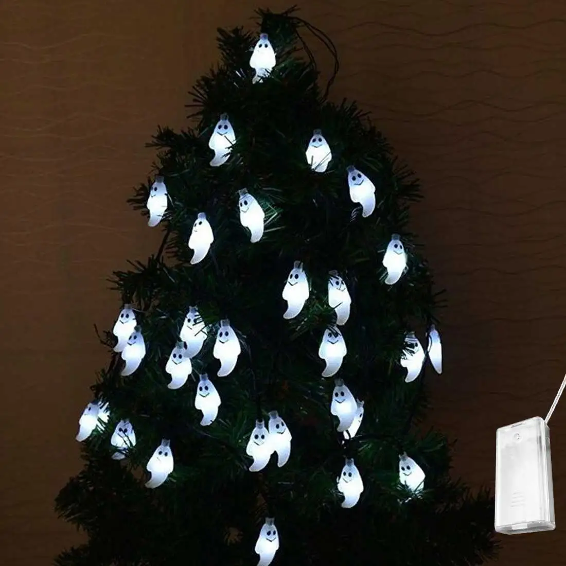 

2/3/4.5M 20/30LED Halloween Decoration DIY Lamp Halloween Pumpkin Ghost Skull String Light Hanging Horror Family Party Indoor