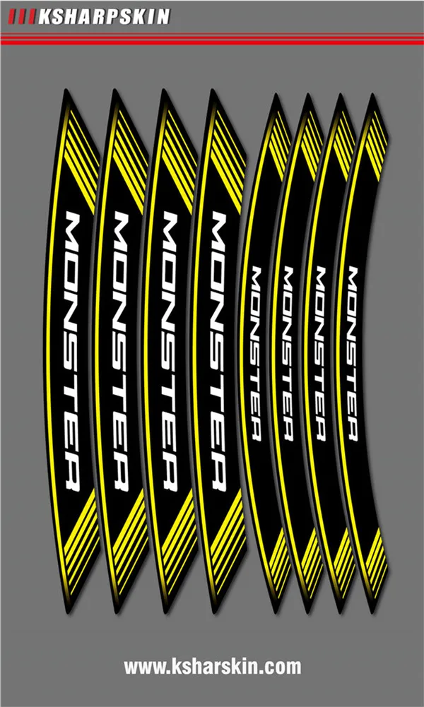 New motorcycle sticker tire personality film reflective decorative decal for DUCATI MONSTER | Автомобили и мотоциклы