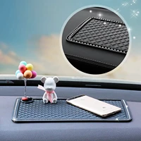 car dashboard anti slip mat sticky pad phone holder mat anti skid silicone mat for cell phone sunglasses keys dash mount holder
