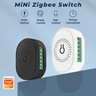 Умный высветильник ель света Tuya ZigBee, Модуль Автоматизации сделай сам для дома, двухсторонний, с таймером, голосовым управлением