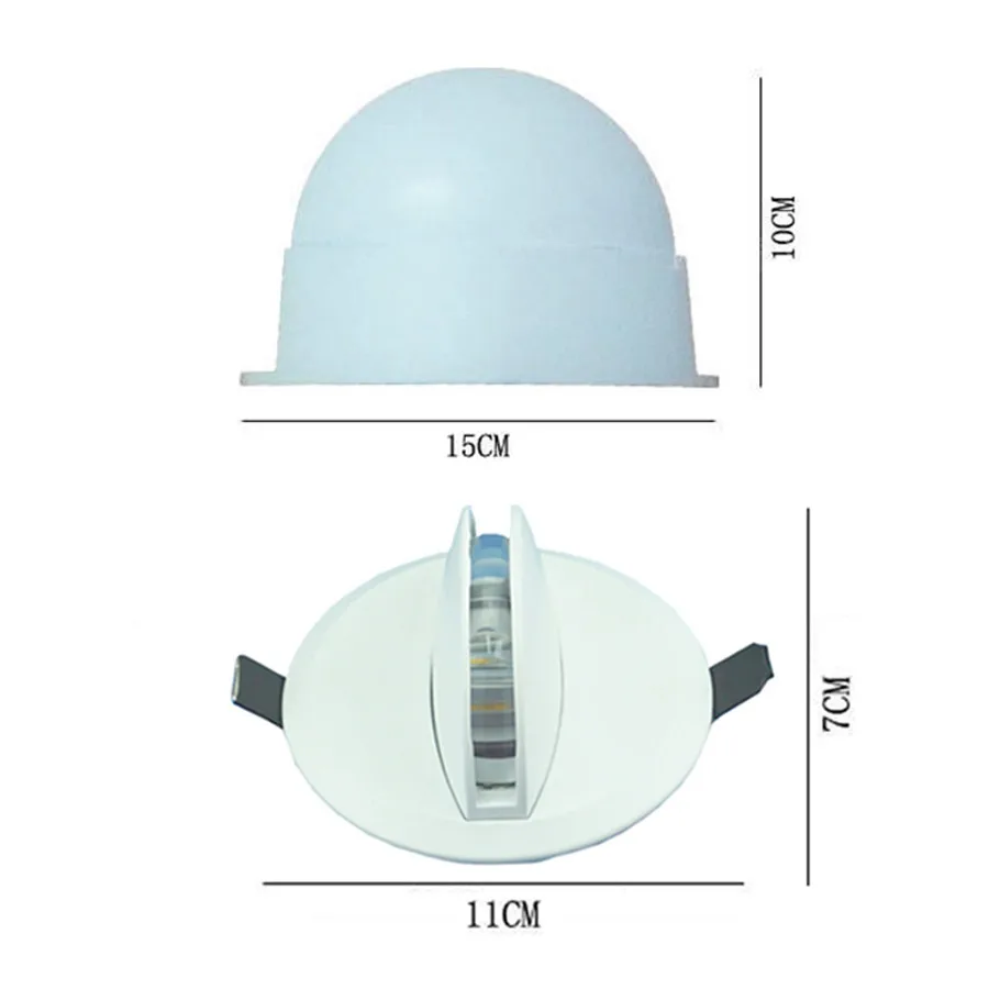 

Thrisdar Led line ray window lamp Door Frame Spotlights 9W Waterproof Hotel Aisle Door Column Corridor curved Line Beam Ray Lamp