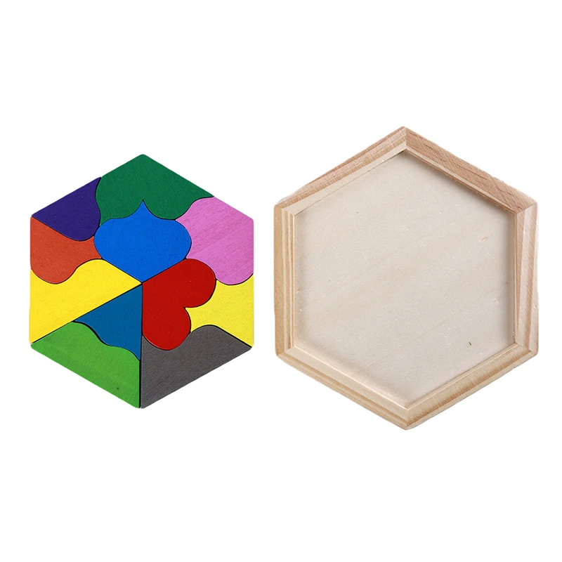 

3D Geometric Puzzle Toy children's Educational Toys Wooden Material Math Toy Puzzle children's Enlightenment Educational Toys