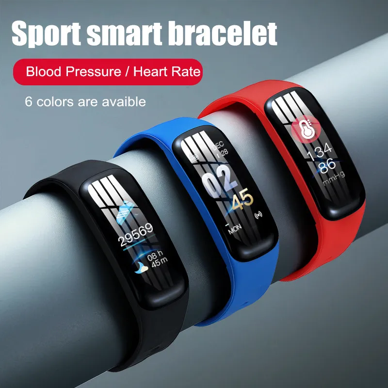 Letike C1Plus смарт браслет для измерения артериального давления фитнес трекер