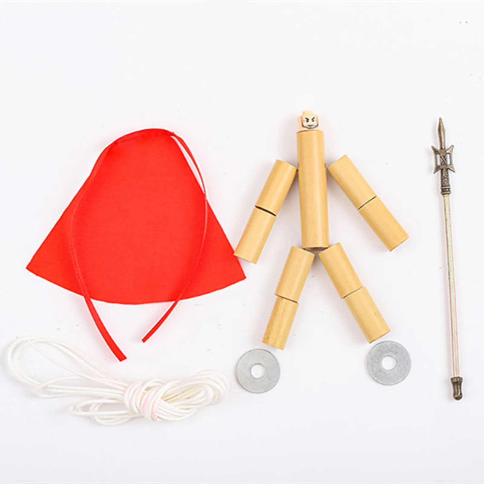 

Pupils Boys Funny DIY Craft Handmade Creative Bamboo Man Battle Kids Play Toy Kids Educational Toys for Children Gifts