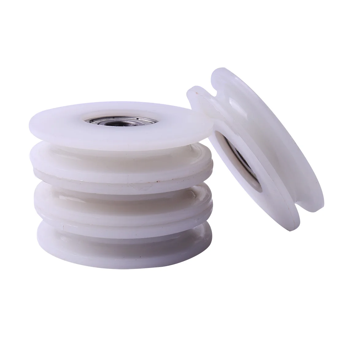 1х круглый канавный нейлоновый ролик для направляющих/угловых